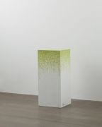 <p>Li Gang, <em>Pedestal</em> (No. 4), 2012, wooden plinth, banknote pigment, 110 x 50 x 45 cm</p>
