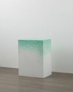 <p>Li Gang, <em>Pedestal</em> (No. 7), 2012, wooden plinth, banknote pigment, 79 x 100 x 50 cm</p>
