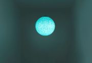 <p>Li Gang, <em>Skin Colour</em>, 2020 (Li Gan55020), banknote pigment, light bulb and cable, &Oslash; 60 cm</p>
