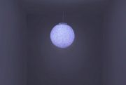 <p>Li Gang, <em>Skin Colour</em>, 2020 (Li Gan55021), banknote pigment, light, bulb and cable, &Oslash; 50 cm</p>
