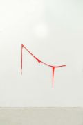 <p>Marion Baruch,&nbsp;<em>Untitled (red trajectory),</em> 2022, Synthetic fiber</p>
