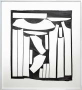 <p>Marion Baruch, <em>Linguaggio delle forme</em>, 2021, polyester fabric, 114.5 x 103 x 4 cm (framed)</p>
