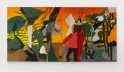 <p>Miao Miao,&nbsp;<em>Sunset,</em> 2022, oil, pigment, wax on wood, 150 x 300 cm, 2 panels (each panel 150 x 150 cm)</p>

