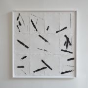 <p>Michel Comte, <em>Wood Print</em>, 2020, black ink print on paper, 126 x 118.8 cm; 42 x 29.7 cm each</p>
