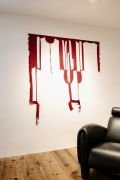 <p>Exhibition View of <em>Minestrone</em>, 2021, Ardez, Switzerland (Marion Baruch, <em>Daimoku</em>, 2018)</p>
