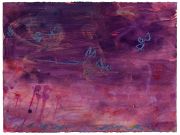 <p>高嫣，<em>untitled</em>，2019，纸上油画棒蛋彩画，56 x 75 cm</p>
