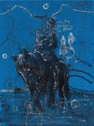 <p>高嫣，<em>untitled</em>，2025，布面蛋彩丙烯水墨，40 x 30 cm</p>
