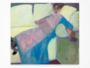 <p>罗瑟林德&middot;纳沙希比，<em>Mrs Tabouret</em>，2021，亚麻布面油画，90 &times; 100 cm</p>
