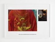 <p>Tobias Kaspar,&nbsp;<em>Now I'm totally confused again and I don't know what to do.,</em> 2025, inkjet print, mattboard with silkscreen print, artist's frame, unique work, 60 x 80 cm</p>
