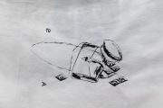 <p>Tobias Kaspar, <em>Delivery&nbsp;</em>(detail), 2019, electric tricycle with cover, cotton, rope, acrylic, 198 x 306 x 110 cm, detail</p>
