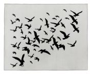 <p>Tobias Kaspar, <em>Raven</em>, 2019, 1/2, wool, cotton, 140 x 180 cm, edition of 2 + 1 AP</p>
