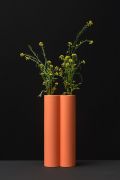 <p>Tobias Rehberger, <em>Yang Mushi</em>,&nbsp;2019, ongoing series of vase portraits, IBS, Nextel, paint, wild flowers, 50 x 22 x 12 cm (vase)</p>
