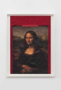 <p>Tobias Kaspar, <em>Mona Lisa (Red)</em>, 2024, c-print in artist's frame, 40.6 x 30.5 cm (photo), 44 x 34 x 3 cm (framed)</p>
