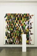 <p isrender="true">托比亚斯&middot;雷贝格，<em isrender="true">Winter</em>，2014，纸上水彩，木质展台，雕塑：193 x 30 x 20 cm，绘画：200 x 200 cm</p>
