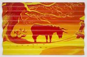 <p isrender="true">王兴伟，<em isrender="true">雪中驴</em>，2004，瓦楞纸板油画，95 x 148 x 5 cm</p>
