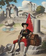 <p>王兴伟，《球迷皇帝罗西》，2022，布面油画，220 x 180 cm</p>

