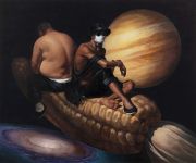 <p>王兴伟，《再次为了那颗星》，2019，布面油画，200 x 240 cm</p>
