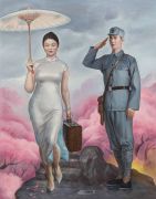 <p>王兴伟，《江南春雨》，2021，布面油画，190.5 x 150 cm</p>
