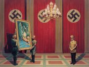 <p isrender="true">王兴伟，<em isrender="true">丽达和天鹅</em>，2007，布面油画，300 x 400 cm</p>
