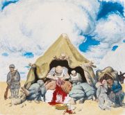 <p isrender="true">王兴伟，<em isrender="true">白求恩</em>，2015，布面油画，240 x 260 cm&nbsp;</p>
