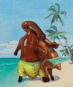 <p>王兴伟，《热恋》，2022，布面油画，240 x 200 cm</p>
