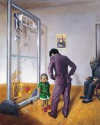<p isrender="true">王兴伟，<em isrender="true">可怜的老汉弥尔顿</em>，1996，布面油画，220 x 180 cm</p>
