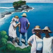 <p isrender="true">王兴伟，<em isrender="true">巴厘岛海神庙</em>，2011，布面油画，150 x 150 cm</p>

