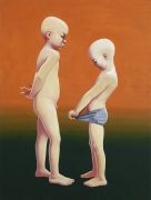 <p isrender="true">王兴伟，<em isrender="true">傻</em>，1997，布面油画，183 &nbsp;x 139 cm</p>
