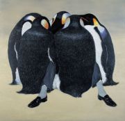 <p isrender="true">王兴伟，<em isrender="true">无题（企鹅）</em>，2003，布面油画，170 x 176 cm</p>
