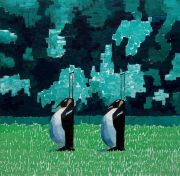 <p isrender="true">王兴伟，<em isrender="true">无题（企鹅拉杆箱）</em>，2008，布面油画，200 x 200 cm</p>
