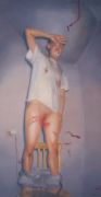 <p>谢南星，<em isrender="true">无题 (No.3)</em>，1999，布面油画，274 x 140 cm</p>
