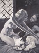 <p>谢南星，<em isrender="true">我们之一</em>，2009，布面油画，200 x 150 cm</p>
