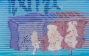 <p>谢南星，<em>展什么 之二</em>，2017，布面油画，190 x 300 cm</p>
