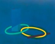 <p>Zhou Siwei, <em>Neon Aluminium Copper LED</em>, 2014, oil on canvas, 200 x 250 cm</p>
