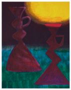 <p>Zhou Siwei, <em>Vase (Xi Shuang Ban Na)</em>, 2016, oil on canvas, 140 x 110 cm</p>
